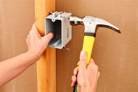 electrical box how to install|putting electrical box existing drywall.